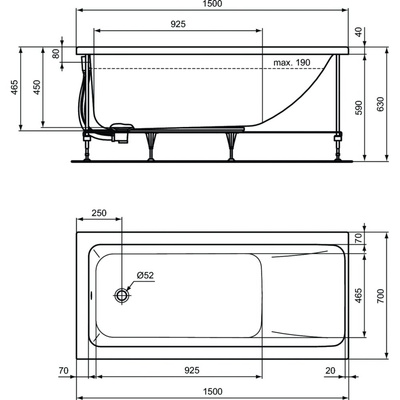 CONNECT AIR WANNA 150X70 Z PANELAMI