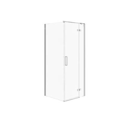 KABINA PRYSZNICOWA NAROŻNA CITY 80X80X195 PRAWA SZKŁO TRANSPARENTNE