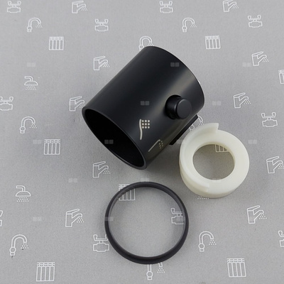 Uchwyt regulacji strumienia wody do baterii wannowej termostatycznej MOZA BLACK