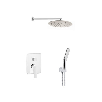 Zestaw podtynkowy z baterią podtynkową 2-funkcyjną Dokos biały/chrom