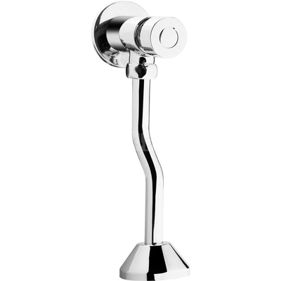 Bateria pisuarowa czasowa chrom z kompletem montażowym