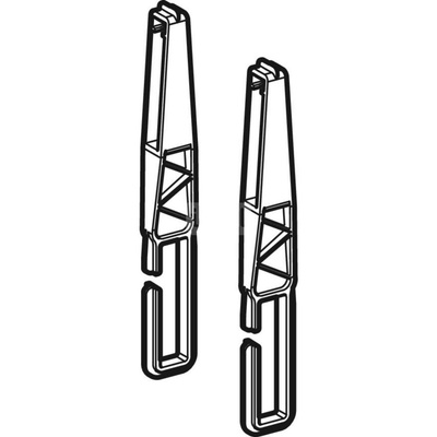 Przedłużka do zaworu spustowego, do modułu sanitarnego Geberit Monolith do WC, 114 cm