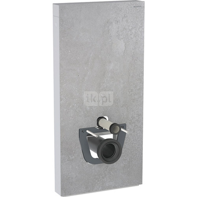 Moduł sanitarny do WC wiszącego GEBERIT Monolith Plus, 1010 mm x 480 mm x 106 mm, front: imitacja betonu, bok: aluminium