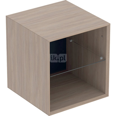 Element boczny Geberit ONE: 45x49.2x47cm, Dąb / Melamina, struktura drewna