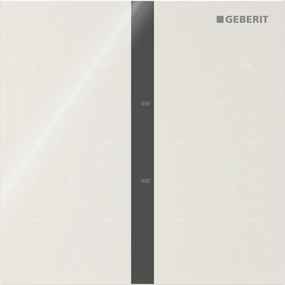Elektroniczny zawór spłukujący Geberit do pisuaru, zasilanie 230V, Typ 40, szkło sand grey, prostokątny