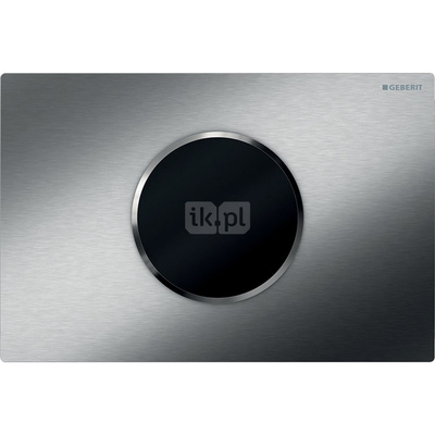 Elektroniczny zestaw uruchamiający WC Geberit, IR, zasilanie bateryjne, Sigma10, 12cm, stal nierdz.