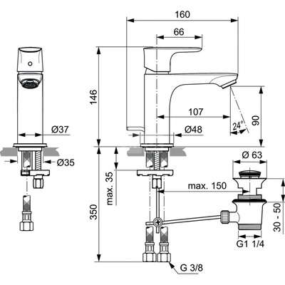 CONNECT AIR BATERIA UMYWALKOWA SLM MAGN GREY