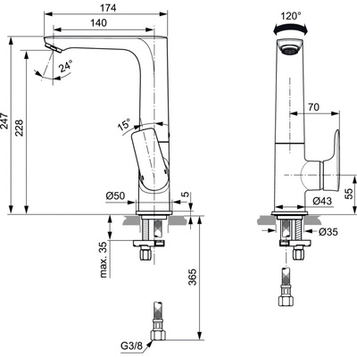 CONNECT AIR BATERIA UMYWALKOWA WYS. SILV STO