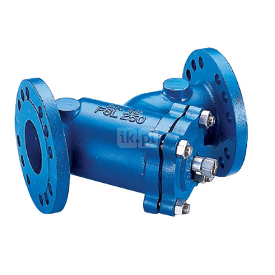 Filtr z osadnikiem kołnierzowy, osadnik z zaworem upustowym typ Y333P DN 300 PN16