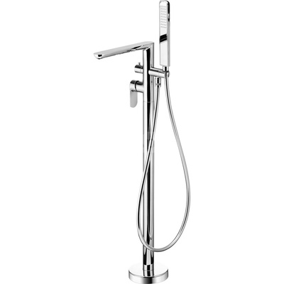 Bateria alpinia chrom wannowa wolnostojąca z kompletem natryskowym