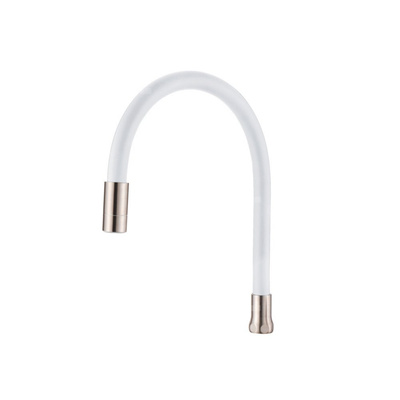 DWUFUNKCYJNA ELASTYCZNA WYLEWKA DO BATERII ZLEWOZ, INOX/BIAŁA