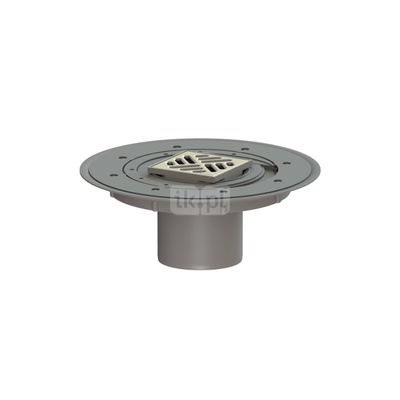 Kratka KESSEL Variofix kwadratowa ze stalowai nierdzewnej 95x95mm do wpustu