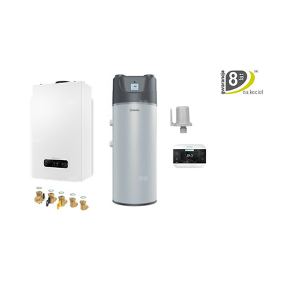 Pakiet z kotłłem kondensacyjnym EXCLUSIVE EVO X 35 R + pompa ciepła HP-E 260 ACS S