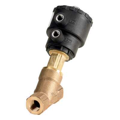 Zawór sterowany pneumatycznie, AV210B, G, 3/4, PTFE, NO, brąz