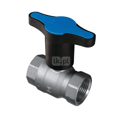 Zawór kulowy HERZ MODUL mosiądz niklowany, PN25 DN 50 GW, uchwyt: motylek