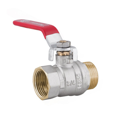 Zawór kulowy PERFEXIM 1040 mosiądz niklowany, PN16 3/4'' GW x GZ, uchwyt: dźwignia