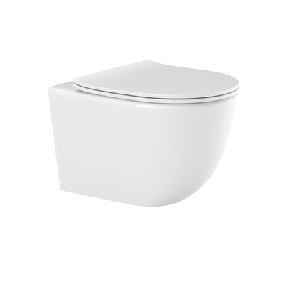 Zestaw miska WC podwieszana Invena Tinos 49,5cm z deską wolnoopadającą biały CE-91-001