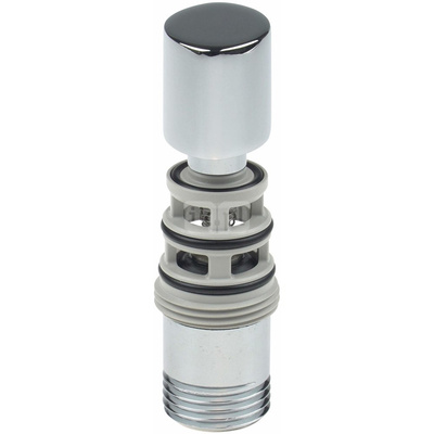 Przełącznik funkcji do bateria wannowej, chrom 2-funkcyjny, ciśnieniowy z blokadą, z zaworem zwrotnym