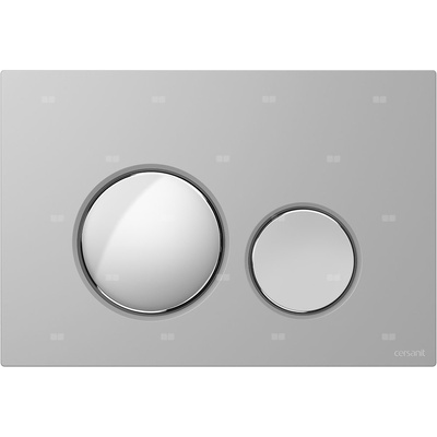 PRZYCISK LUNA CHROM MATOWY KLAWISZE CHROM BŁYSK