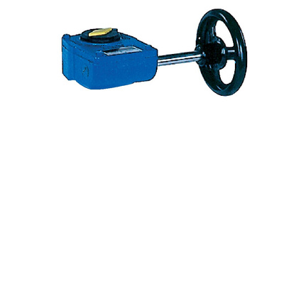 Ręczna przekładnia ślimakowa, smarowana fabrycznie - dożywotnio, napędzana kółkiem ręcznym DN 350