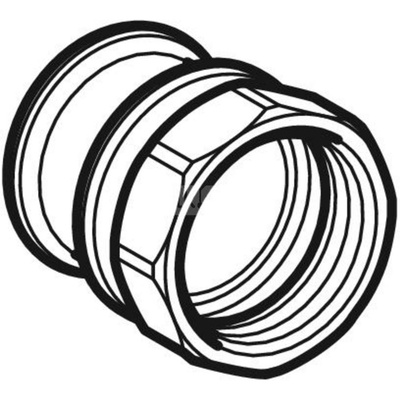 Złącze GEBERIT Mapress C-Stahl przejściowe, stal (ocynk), 1'' x 35 mm (GW x mufa zaprasowywana)