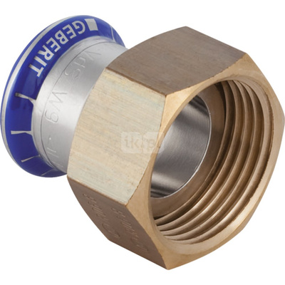 Śrubunek hydrauliczny GEBERIT Mapress Edelstahl FKM stal nierdzewna GW 3/4'' 18 mm z pierścieniem zacinającym
