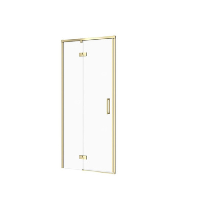 DRZWI NA ZAWIASACH KABINY PRYSZ LARGA ZŁOTA MAT 80X195 LEWE TRANS