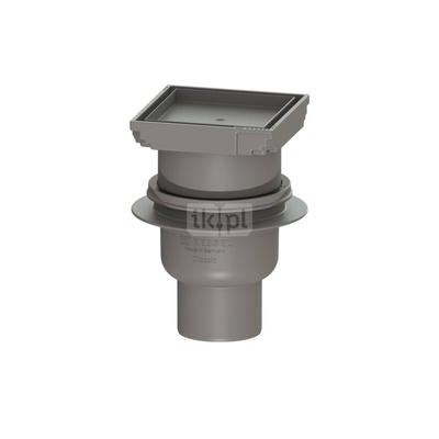 Wpust Classic DN70, odpł. pion. z nasadą pod płytkę