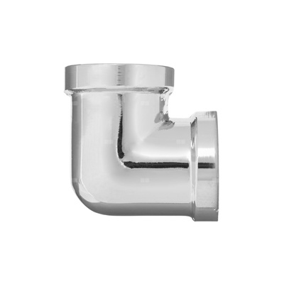 Kolanko nakrętnoakrętne chromowane, Z GW/GW