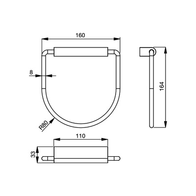 CONNECT OWALNA PORĘCZ NA RĘCZNIK