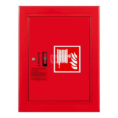 Hydrant DN 52 wnękowy z kołyską, wąż 20 m, zamek patent, RAL 3000