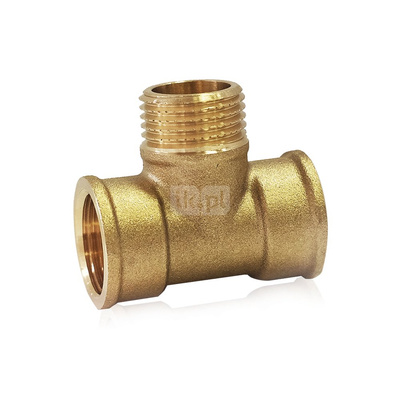 Trójnik FITTING STANDARD mosiądz 1/2'' (GW x GZ x GW)