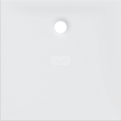 Brodzik kwadratowy Geberit Nemea: 90x90x3.5cm, Biały / Matowy