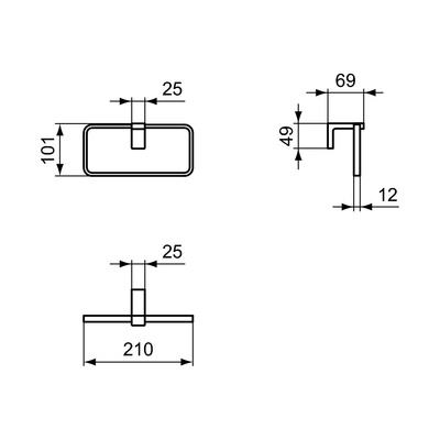CONCA WIESZAK KWAD. MAGNETIC GREY