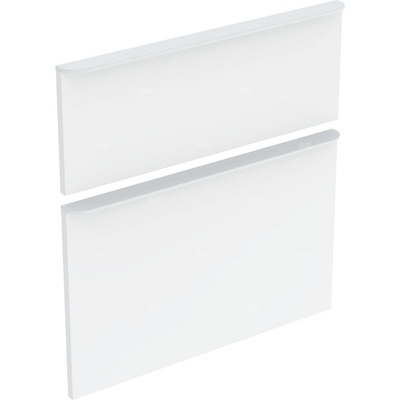 Zestaw frontów szuflad do szafki pod umywalkę GEBERIT, kol. biały wysoki połysk szer.600 mm