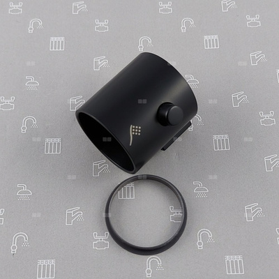 Uchwyt regulacji strumienia wody do baterii natryskowej termostatycznej MOZA BLACK