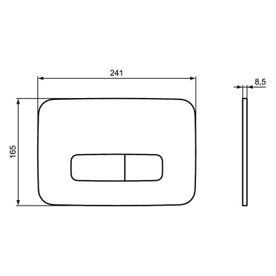 OLEAS PRZYCISK SPŁUKUJĄCY M3 CZARNY