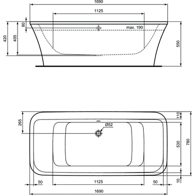CONNECT AIR WANNA WOLNOSTOJĄCA 170X79
