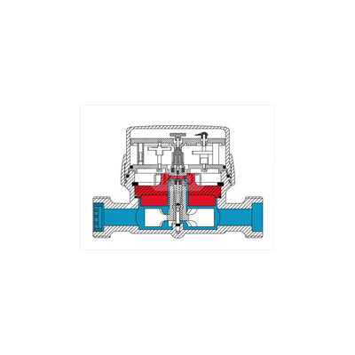 Wodomierz jednostrumieniowy suchobieżny z nadajnikiem impulsów REED SIMPLE, typu GSD5-R DN 20 Q3=4,0 m3/h R100/50, Tmax: 90st.C, L=130 mm