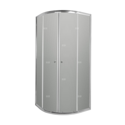 Półokrągła kabina prysznicowa Vitoria szkło grafit