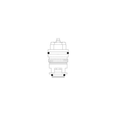 Wkładka zaworowa stosowana w przypadku zamiany zasilania i powrotu, do zaworów A, AV 6, RF i RFV6