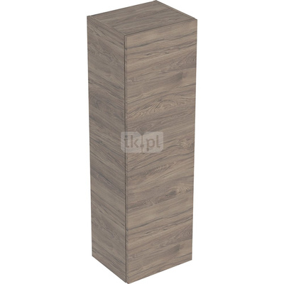 Geberit Smyle Square Szafka boczna średnia, B36cm, H118cm, T29.9cm, z jednymi drzwiami, Orzech włoski hickory
