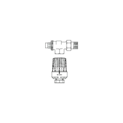 Zawór grzejnikowy OVENTROP 1028364, połączenie 1/2'' x 1/2'' mosiądz
