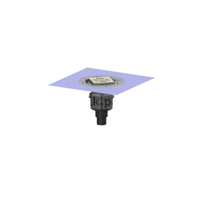 Wpust Ecoguss, DN50, odpł. pionowy, z nasadką Variofix i kratką szczel/ramą nierdz. 120x120