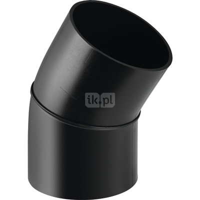 Długi łuk 30' GEBERIT HDPE, PE / polietylen, 200 mm, DN 200 x 200 mm x DN 200 (króciec)