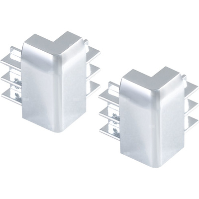 GEO 6 GKDK łącznik narożny górny i dolny, srebrny, 2 szt.