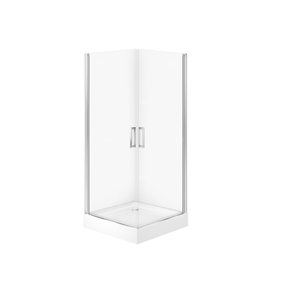 SET C381 KAB MODUO KWADR 2 DRZWI PEŁNE 80X80X195+TAKO BIAŁY 80X16 WIR