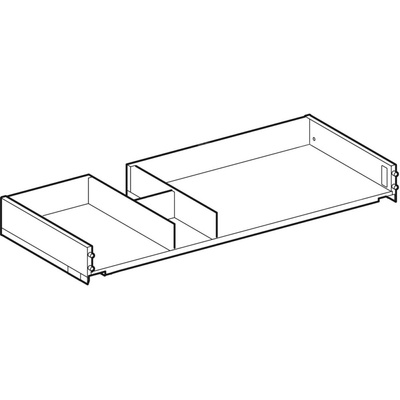 Szuflada Geberit do dolnej szafki pod umywalkę, lewa: Szerokość umywalki=90cm