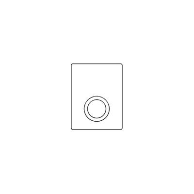 Maskownica do Unibox, głębokość zabudowy 110 mm, biała