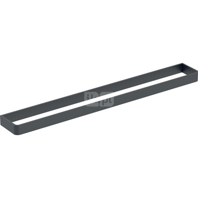 Uchwyt na ręczniki Geberit do mebli łazienkowych: 42.4x1.9x4.9cm, Czarny mat / Malowany proszkowo, matowy
